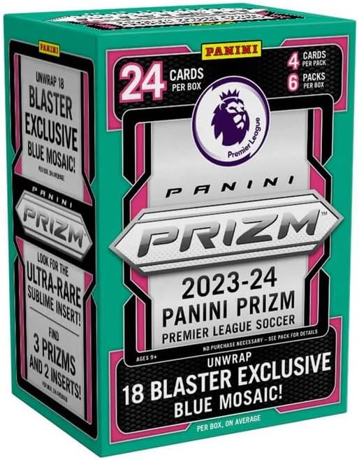 2023/24 Panini Prizm Premier League EPL Soccer 6 - Pack Hobby Blaster Box - GamesLand Canada