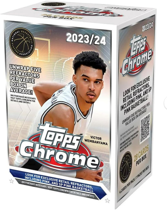 2023/24 Topps Chrome Basketball Blaster Box - GamesLand Canada