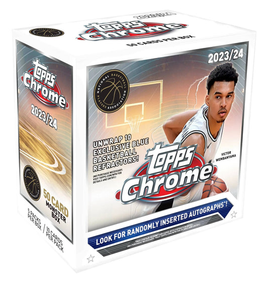 2023/24 Topps Chrome Basketball Monster Box - GamesLand Canada