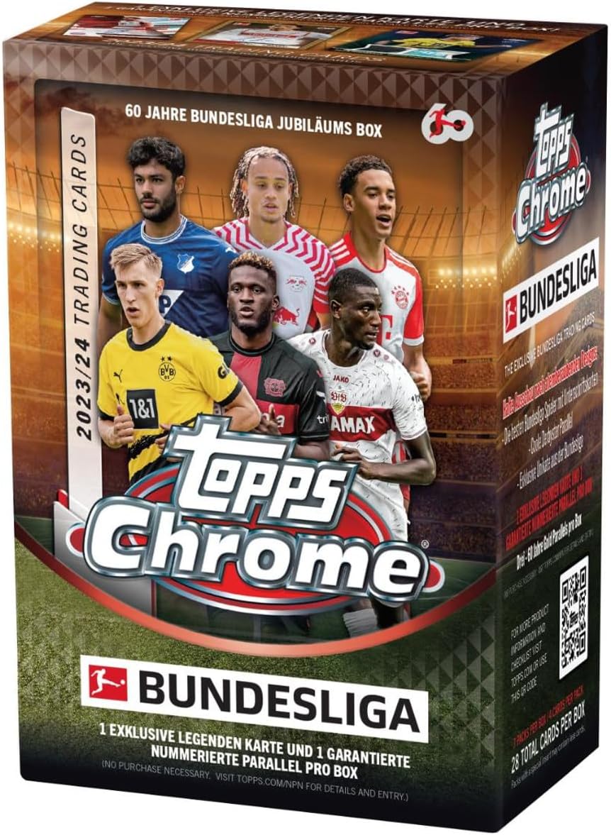 2023/24 Topps Chrome Bundesliga Soccer 7 - Pack Blaster Box - GamesLand Canada