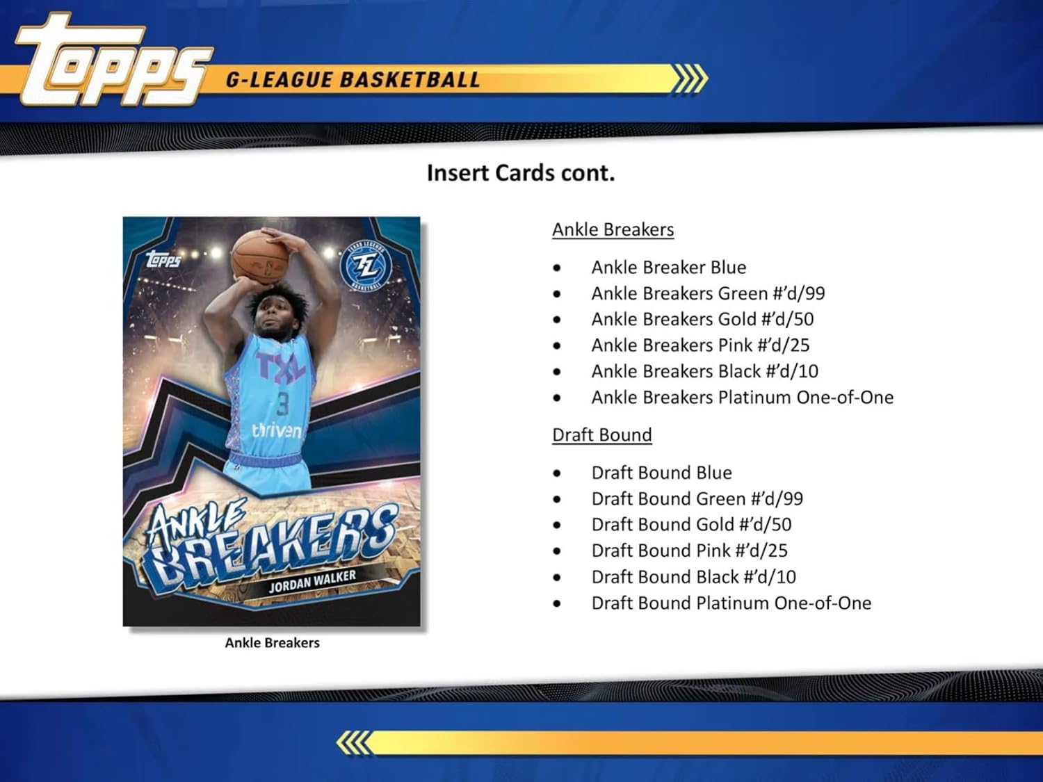 2023/24 Topps G - League Basketball Hobby Box - GamesLand Canada