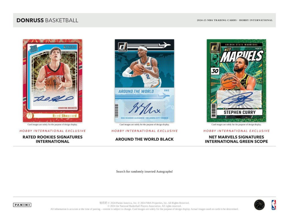 2024 - 25 BASKETBALL - PANINI DONRUSS INTERNATIONAL - HOBBY BOX - GamesLand Canada