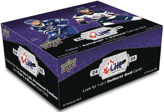 2024 - 25 Upper Deck CHL Hockey Hobby Box - GamesLand Canada