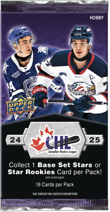 2024 - 25 Upper Deck CHL Hockey Hobby Box - GamesLand Canada