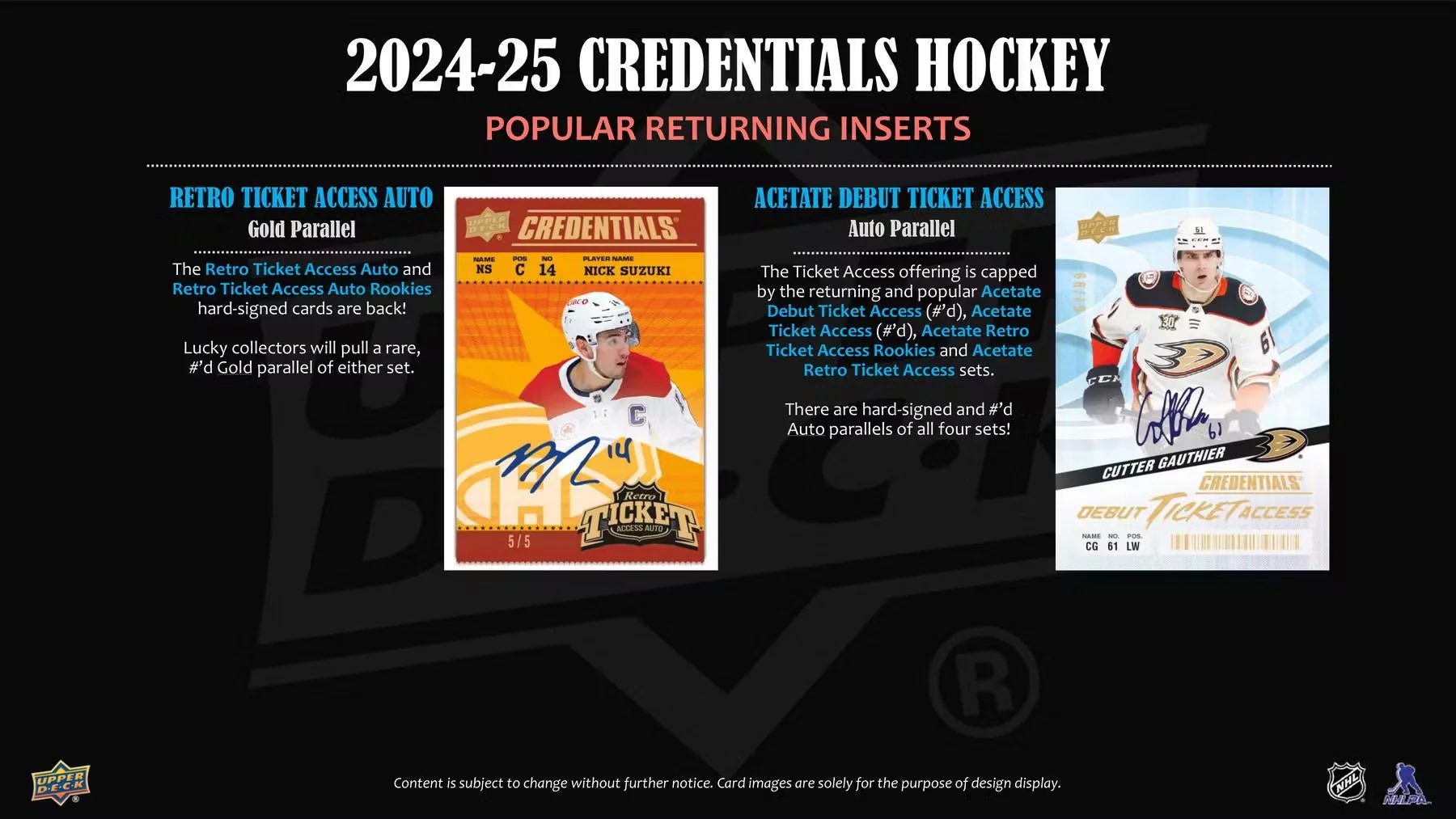 2024 - 25 UPPER DECK CREDENTIALS HOCKEY HOBBY BOX - GamesLand Canada