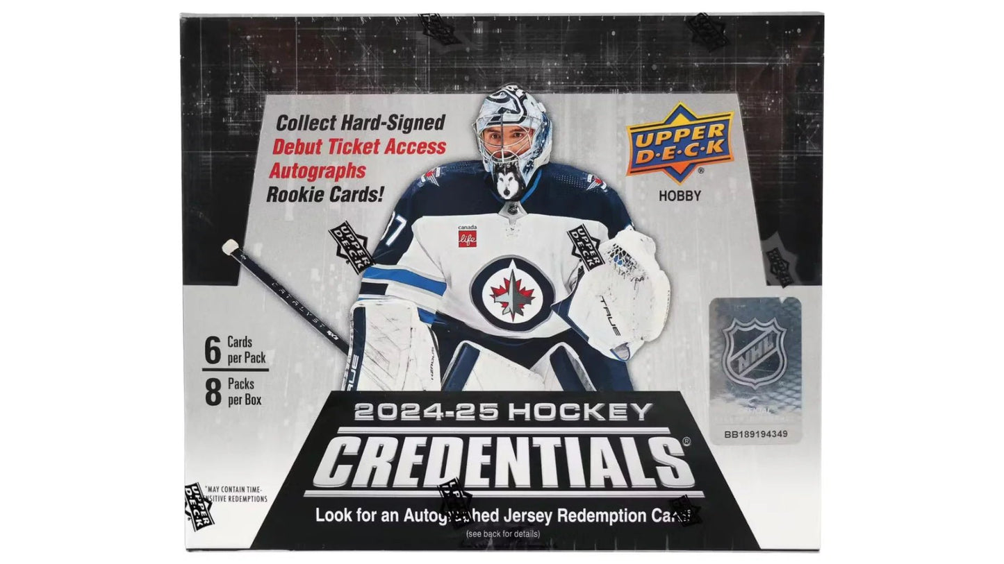 2024 - 25 UPPER DECK CREDENTIALS HOCKEY HOBBY BOX - GamesLand Canada
