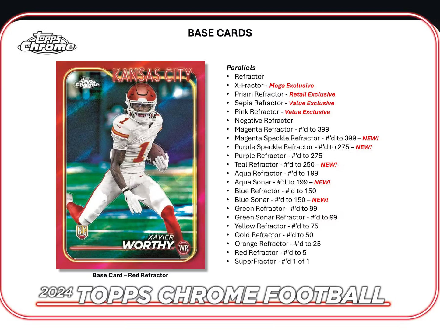 2024 Topps Chrome Football Mega Box