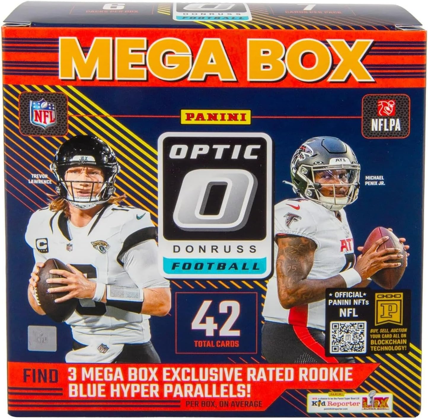 2024 Panini Donruss Optic Football Mega Box (Blue Hyper Parallels!) - GamesLand Canada