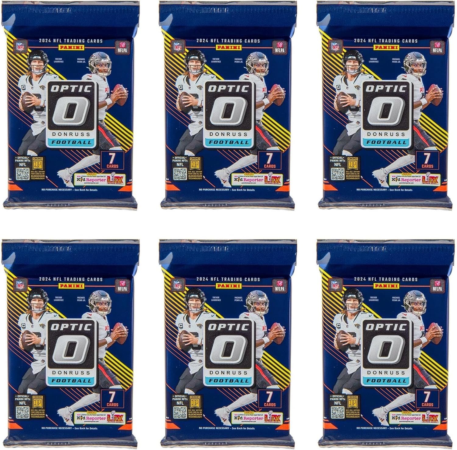 2024 Panini Donruss Optic Football Mega Box (Blue Hyper Parallels!) - GamesLand Canada