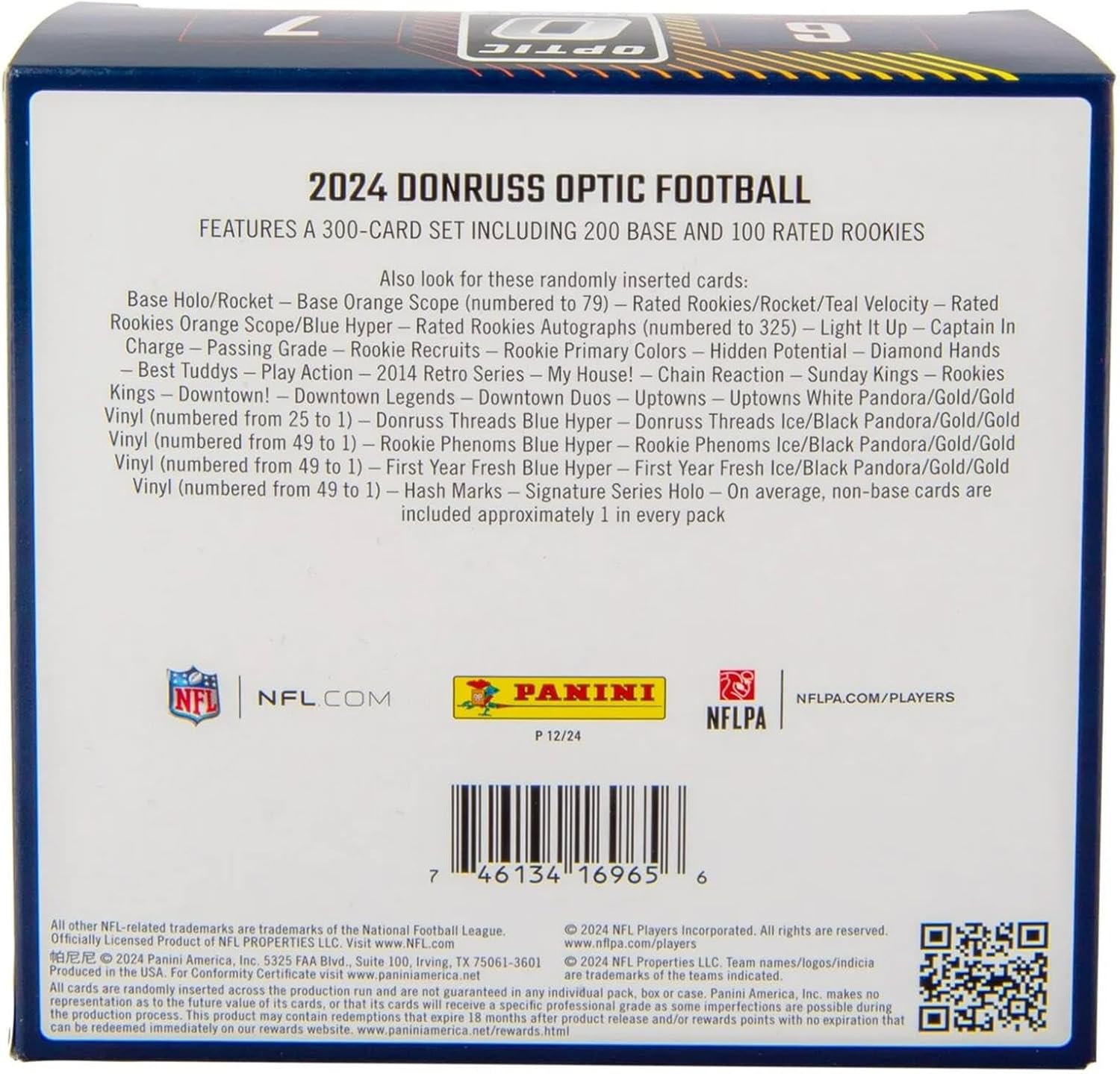 2024 Panini Donruss Optic Football Mega Box (Blue Hyper Parallels!) - GamesLand Canada