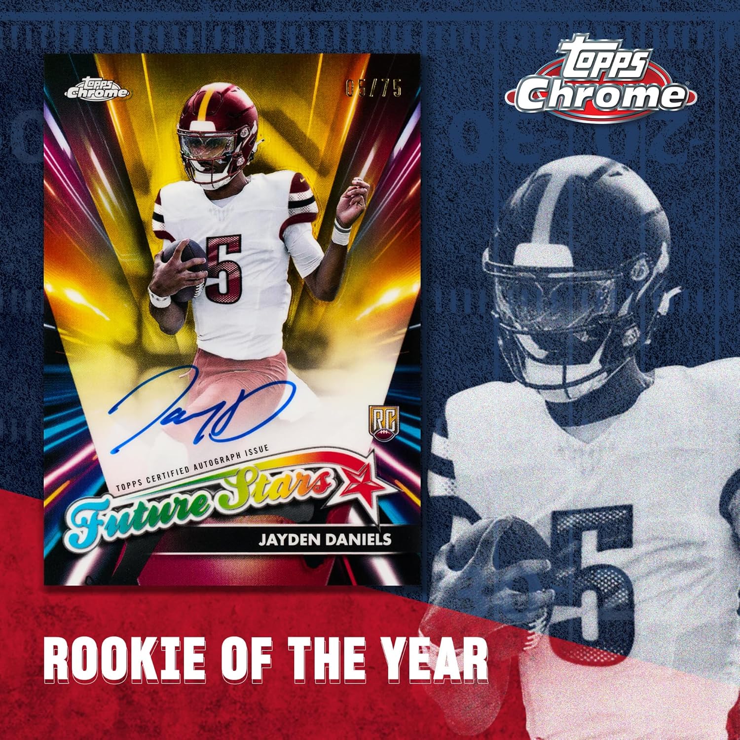 2024 Topps Chrome Football 7 - Pack Blaster Box - GamesLand Canada