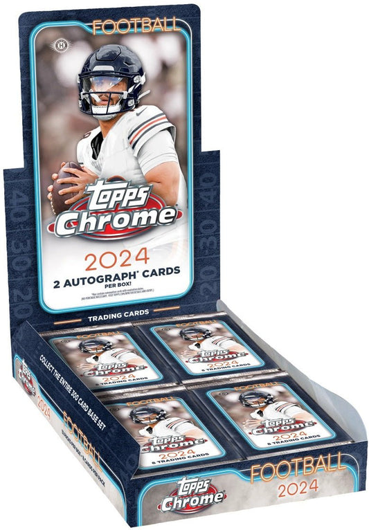 2024 TOPPS CHROME FOOTBALL HOBBY BOX - GamesLand Canada