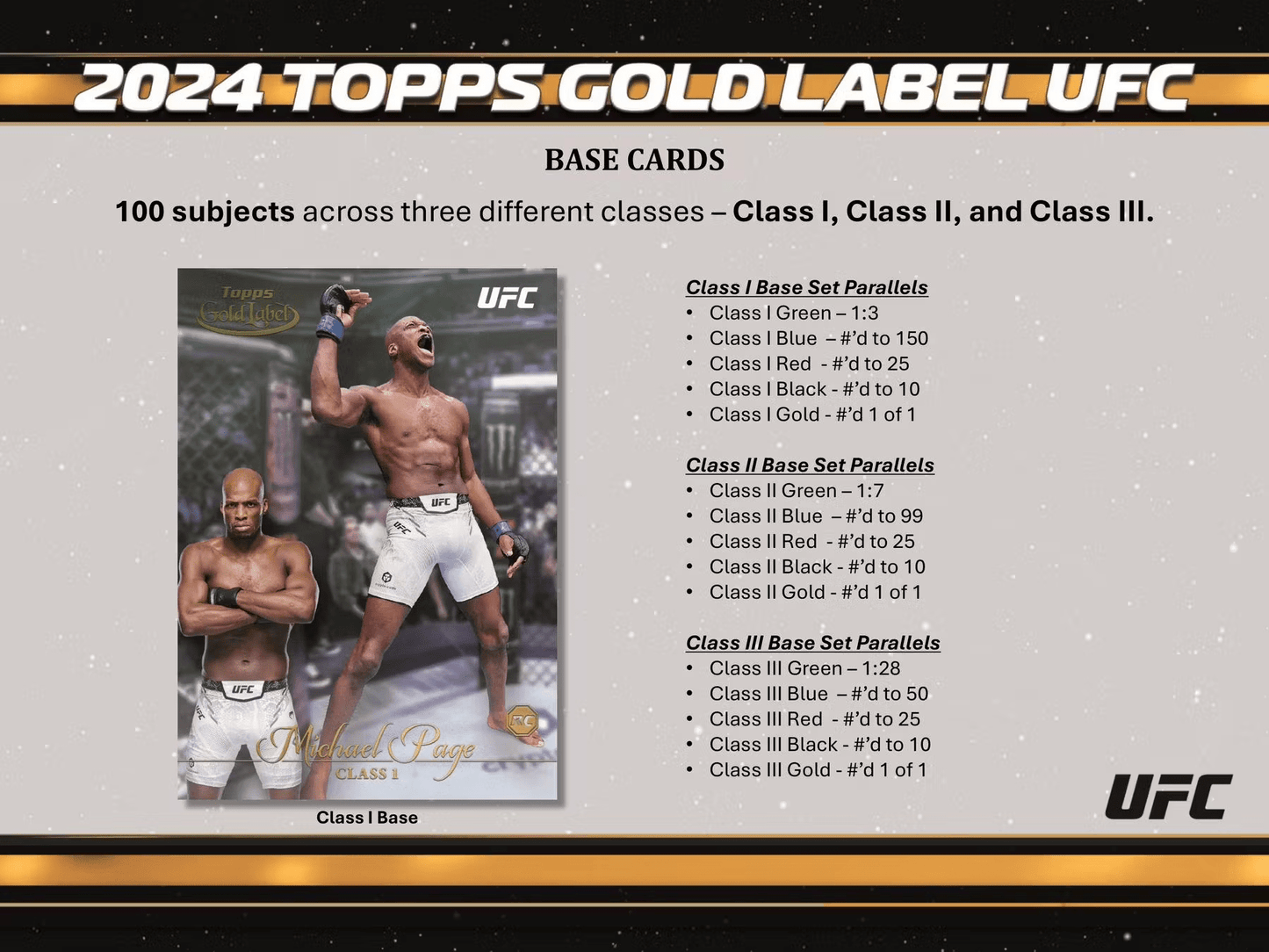 2024 Topps Gold Label UFC Hobby Box - GamesLand Canada