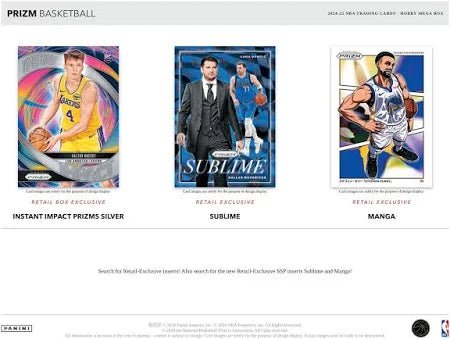2024/25 Panini Prizm Basketball Hobby Mega Box - GamesLand Canada