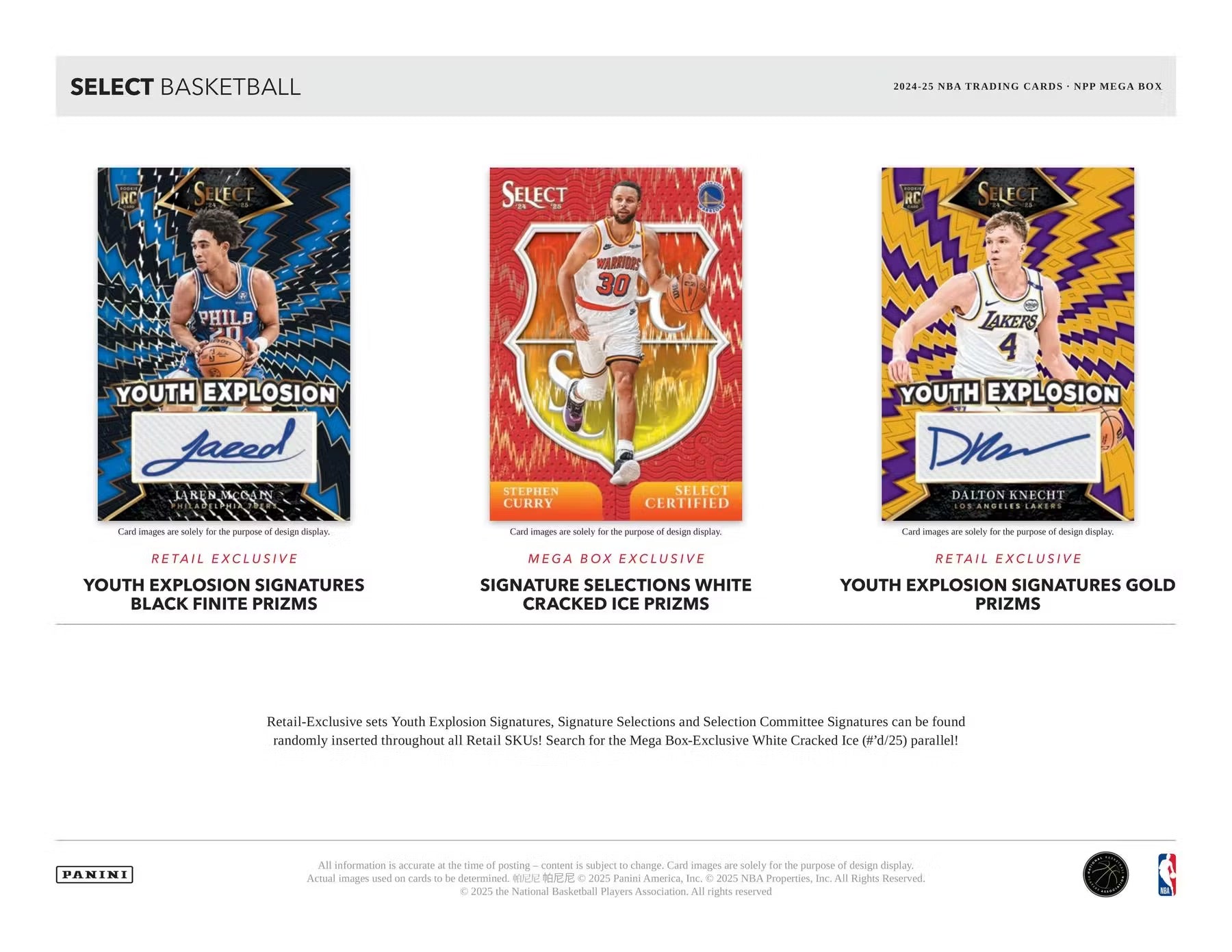 2024/25 Panini Select Basketball Mega Box (Red & Purple Cracked Ice!) - GamesLand Canada