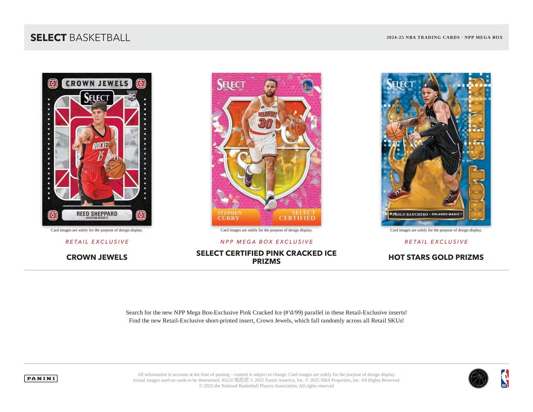 2024/25 Panini Select Basketball Mega Box (Red & Purple Cracked Ice!) - GamesLand Canada