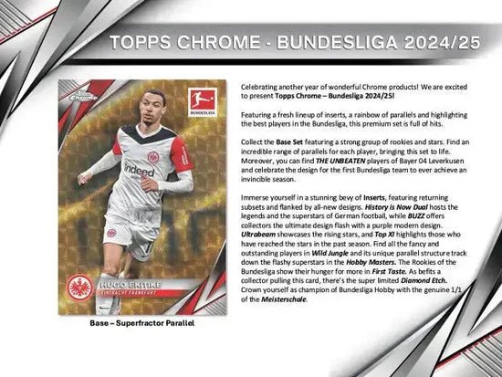 2024/25 Topps Chrome Bundesliga Soccer Hobby Box - GamesLand Canada