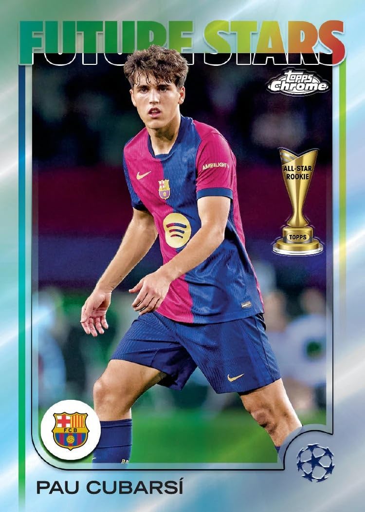 2024/25 Topps Chrome UEFA Club Competitions Soccer 7 - Pack Blaster Box - GamesLand Canada