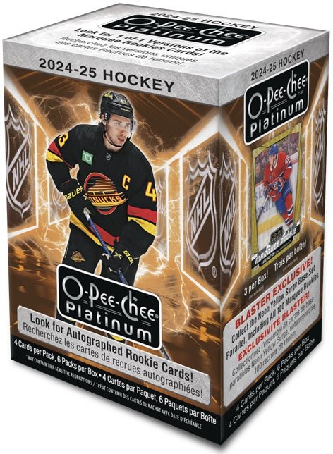 2024/25 UPPER DECK O - PEE - CHEE PLATINUM HOCKEY BLASTER BOX - GamesLand Canada