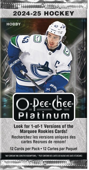 2024/25 UPPER DECK O - PEE - CHEE PLATINUM HOCKEY HOBBY BOX - GamesLand Canada