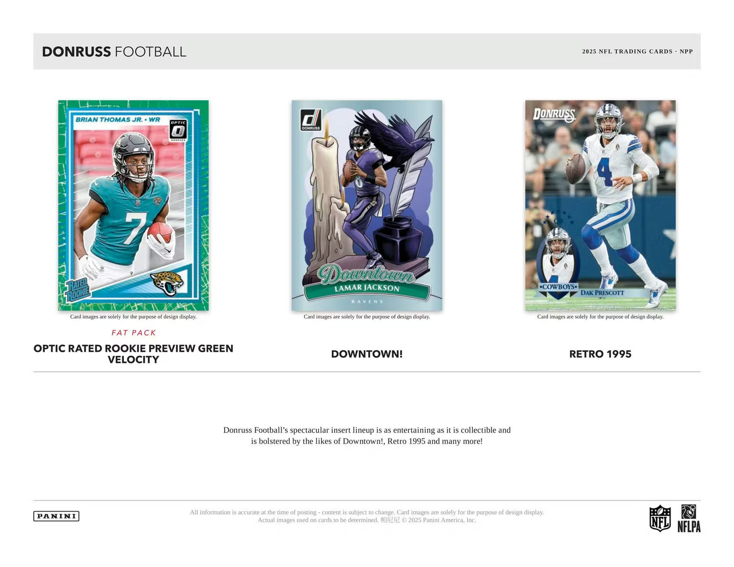 2025 Panini Donruss Football Mega Box (Red Wave Parallels!)
