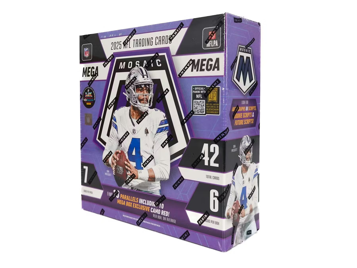 2025 Panini Mosaic Football Hobby Mega Box (Camo Red Parallels!)