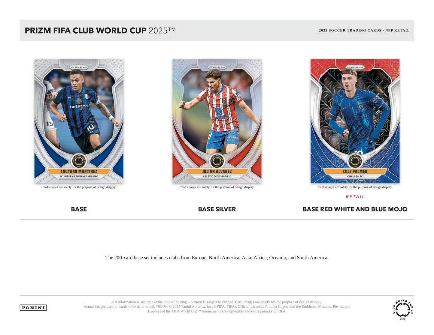 2025 Panini Prizm FIFA Club World Cup Soccer Mega Box