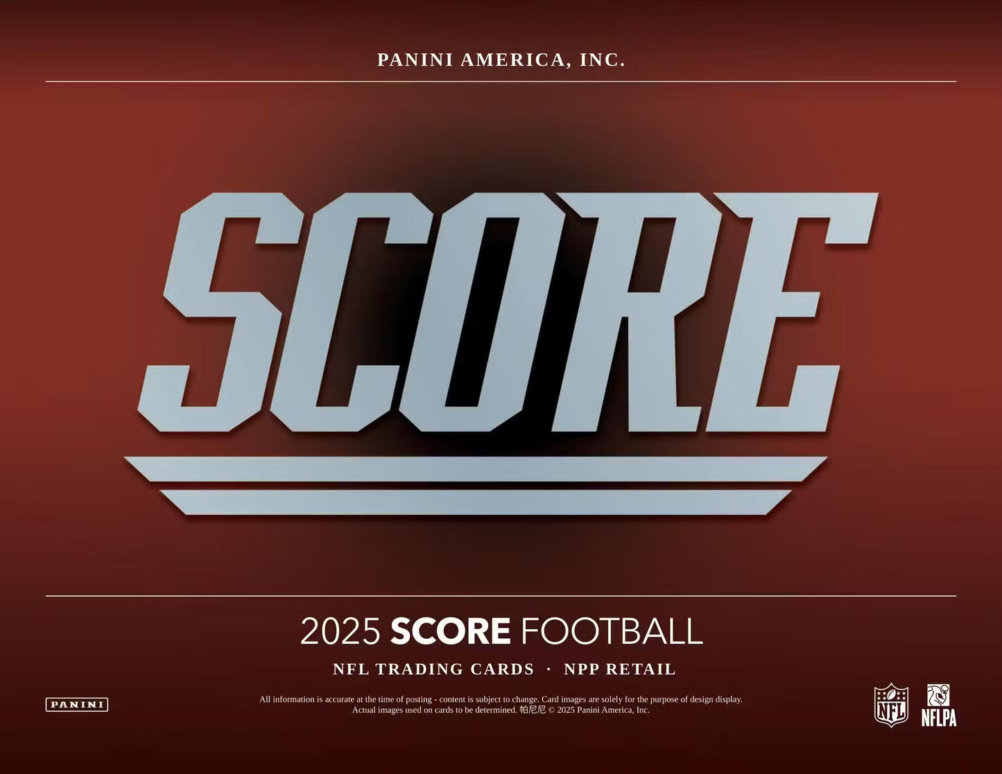 2025 Panini Score Football Mega Box