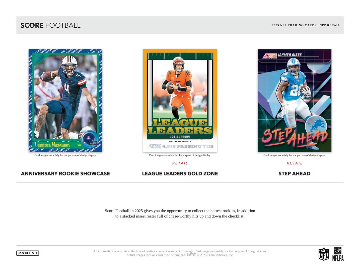 2025 Panini Score Football Mega Box