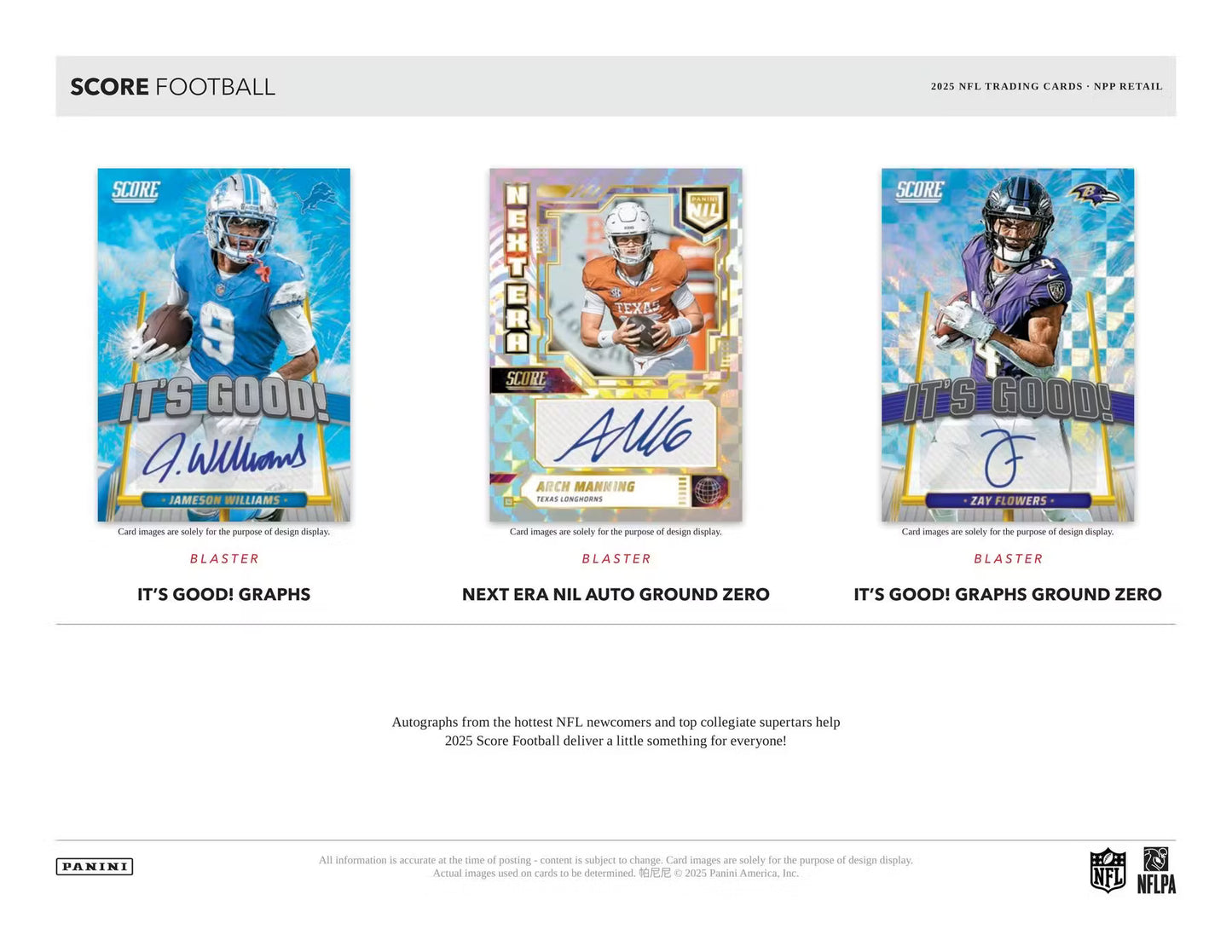 2025 Panini Score Football Mega Box