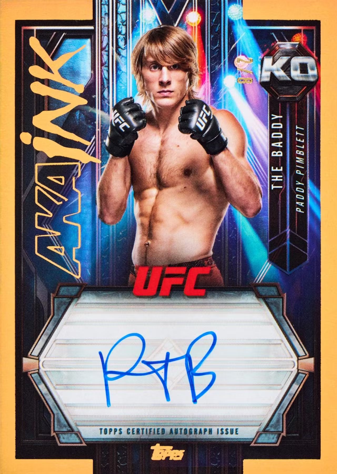 2025 Topps Knockout UFC Hobby Box