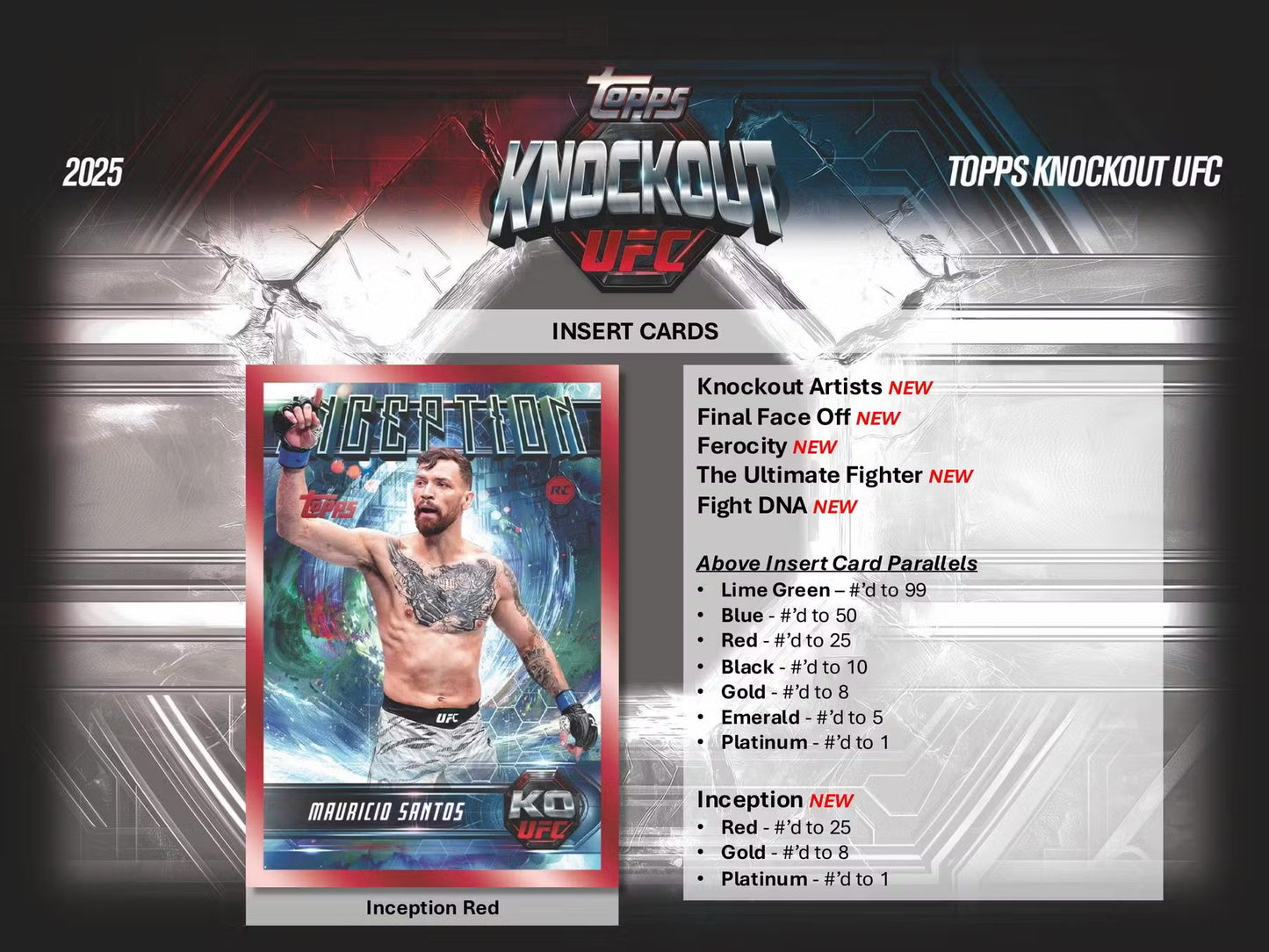 2025 Topps Knockout UFC Hobby Box