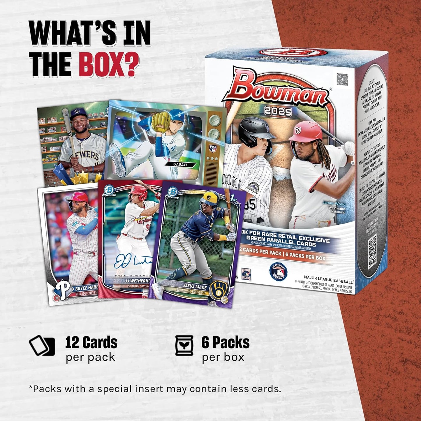 2025 Bowman Baseball 6 - Pack Blaster Box - GamesLand Canada