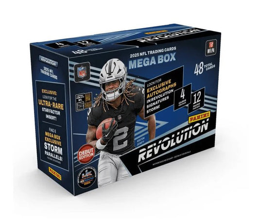 2025 Panini Revolution Football Mega Box (Storm Parallels!) - GamesLand Canada