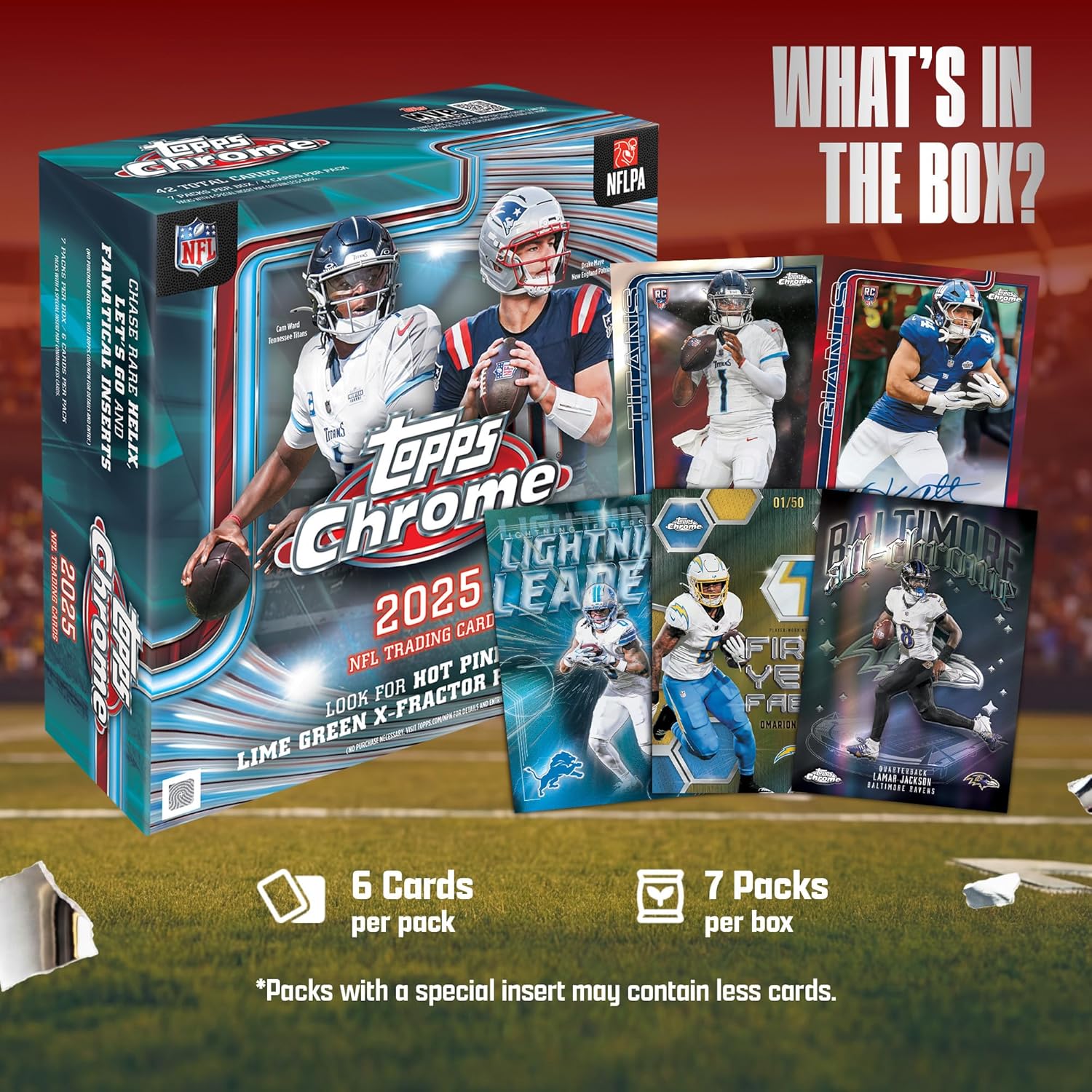 2025 Topps Chrome Football Mega Box - GamesLand Canada