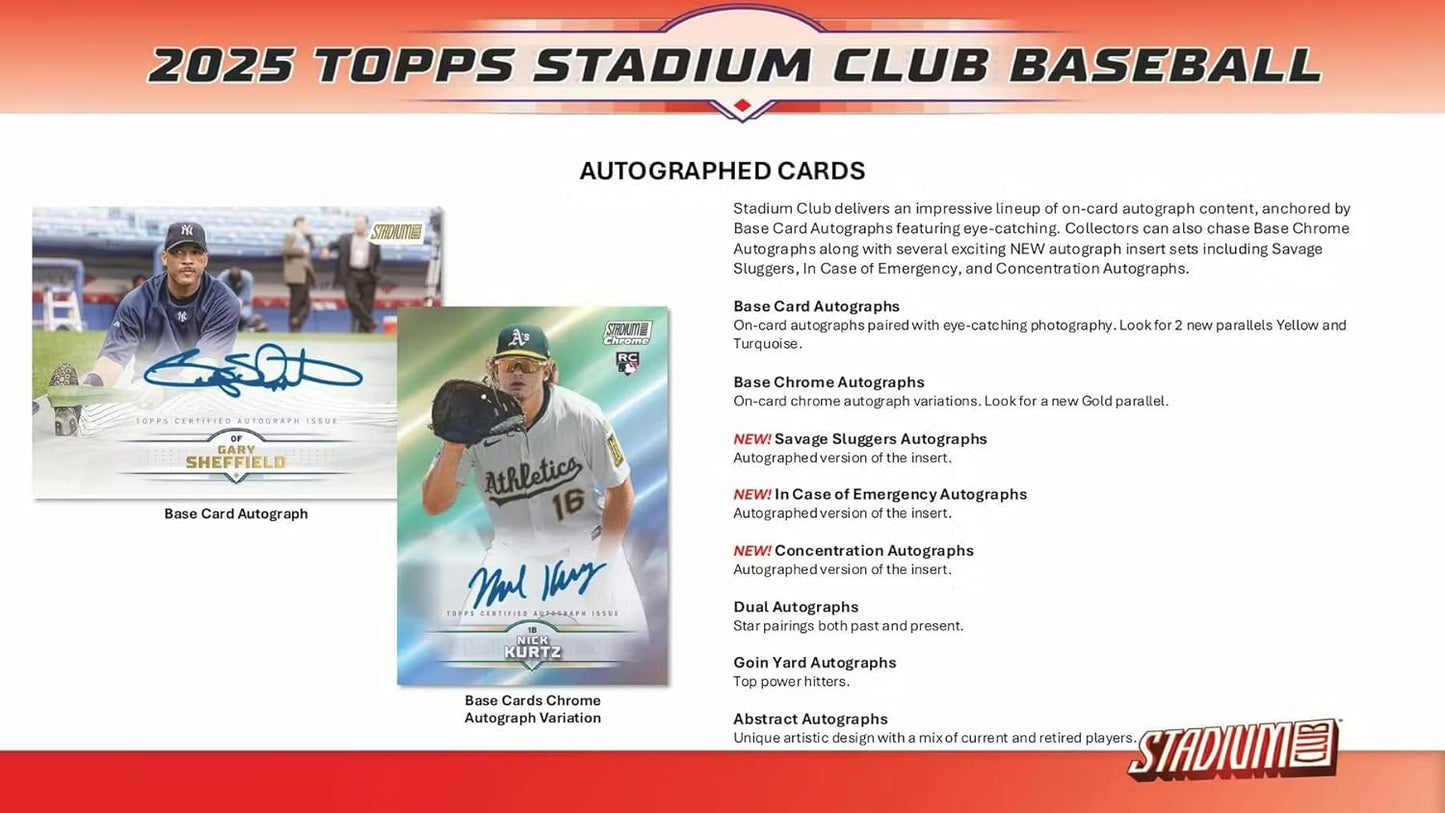2025 Topps Stadium Club Baseball Mega Box - GamesLand Canada