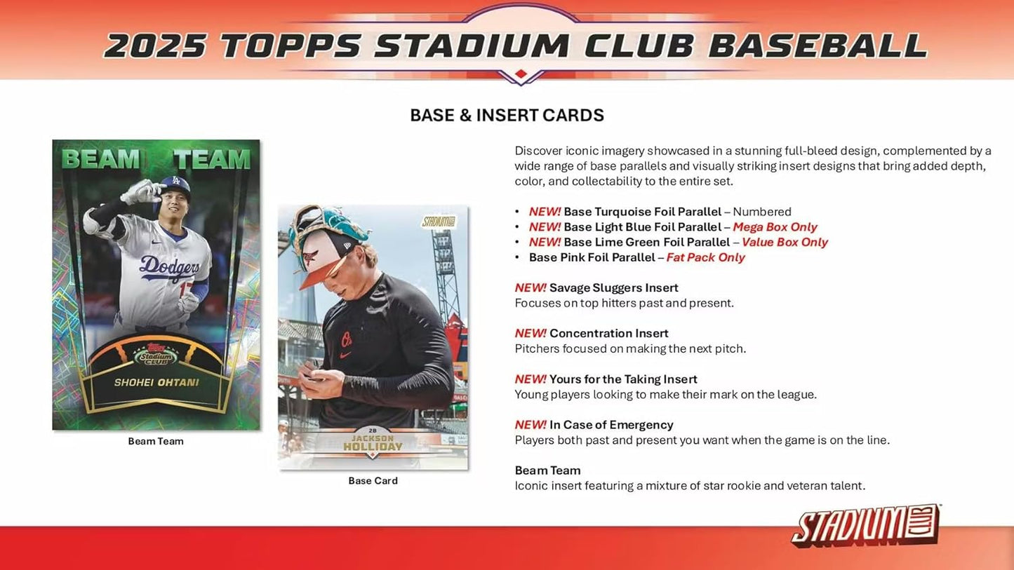 2025 Topps Stadium Club Baseball Mega Box - GamesLand Canada
