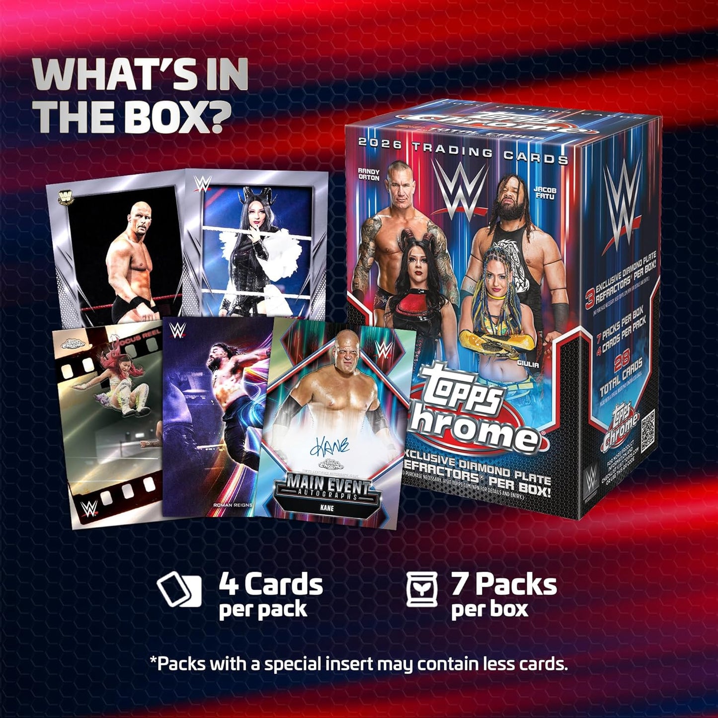 2026 Topps Chrome WWE Wrestling Blaster Box