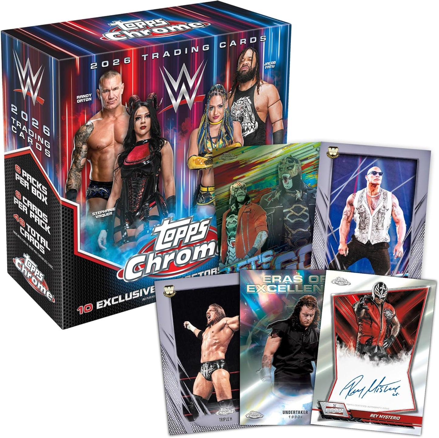 2026 Topps Chrome WWE Wrestling Mega Box