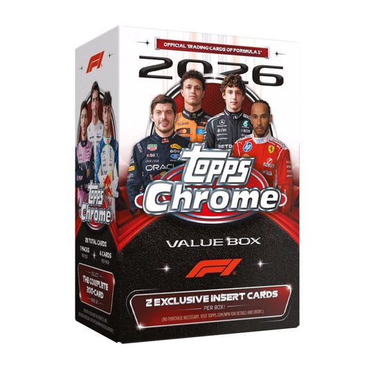 2026 TOPPS CHROME FORMULA 1 CARDS – VALUE BOX - GamesLand Canada