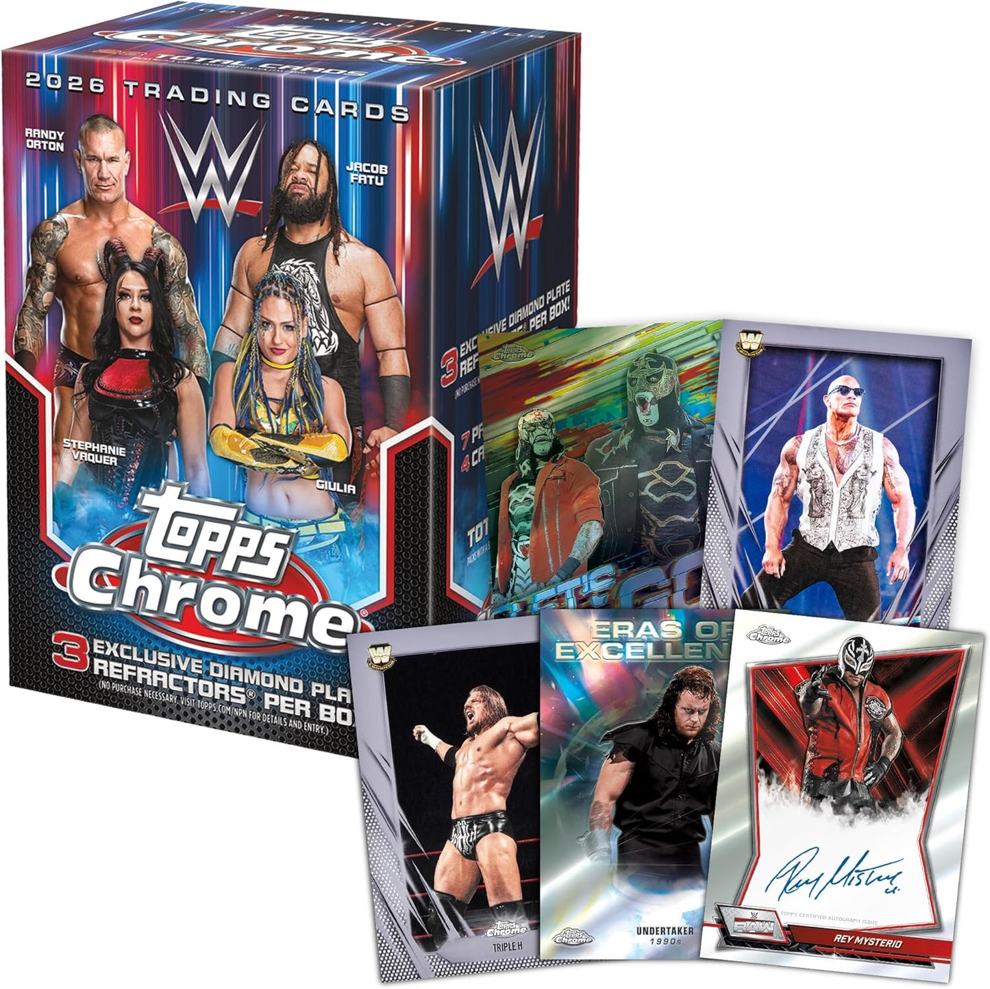 2026 Topps Chrome WWE Wrestling Blaster Box - GamesLand Canada