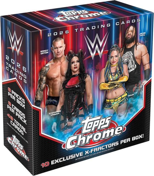 2026 Topps Chrome WWE Wrestling Mega Box - GamesLand Canada