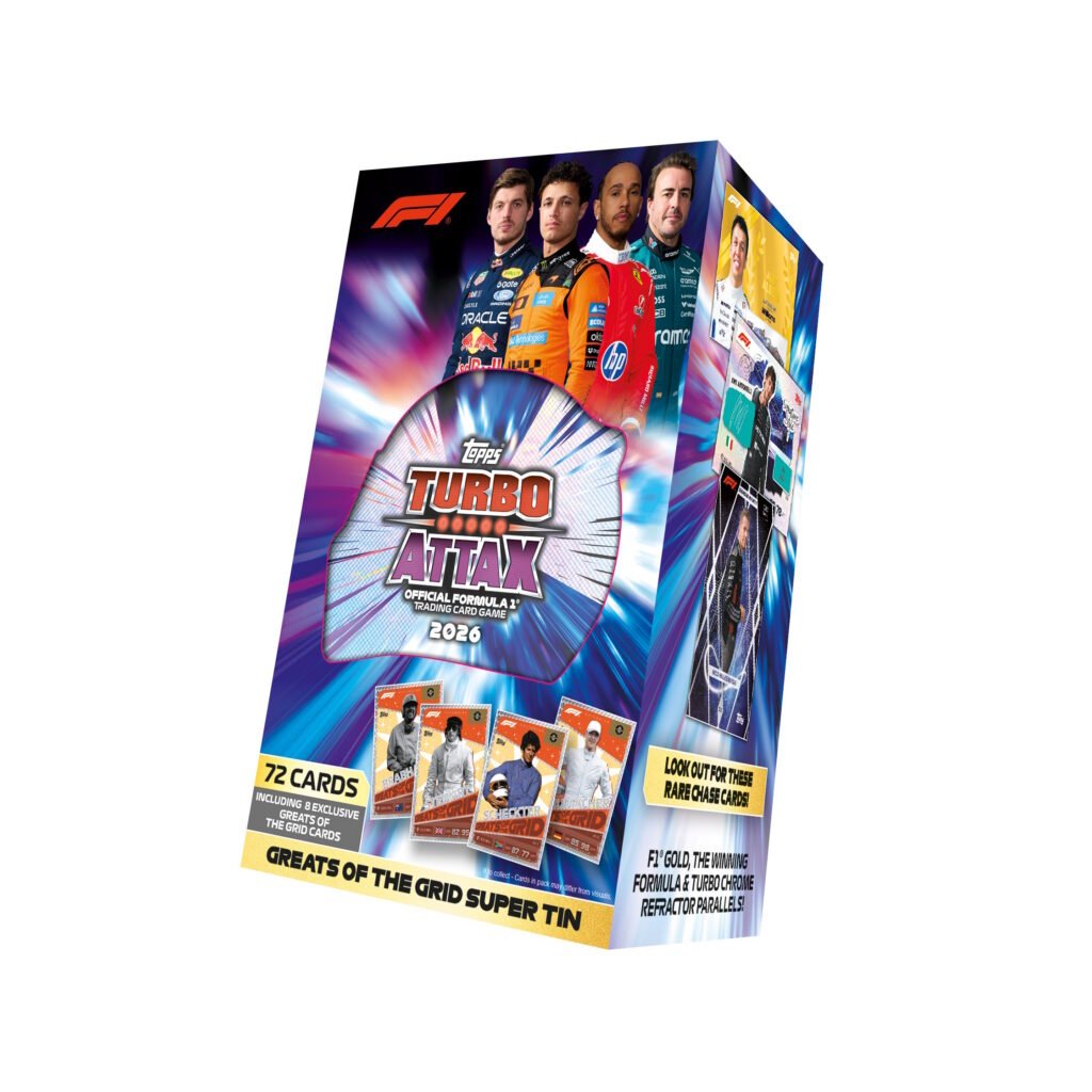2026 TOPPS TURBO ATTAX FORMULA 1 CARDS – SUPER TIN - GamesLand Canada