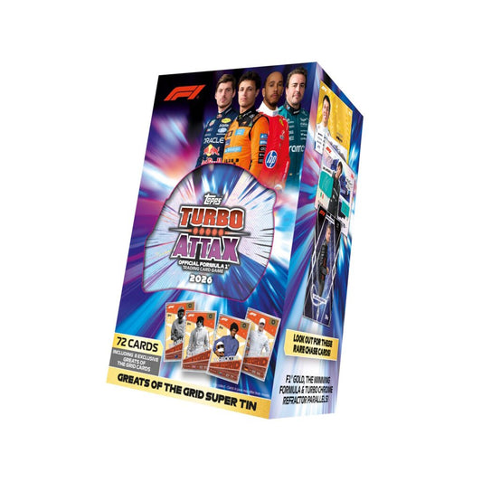 2026 TOPPS TURBO ATTAX FORMULA 1 CARDS – SUPER TIN - GamesLand Canada
