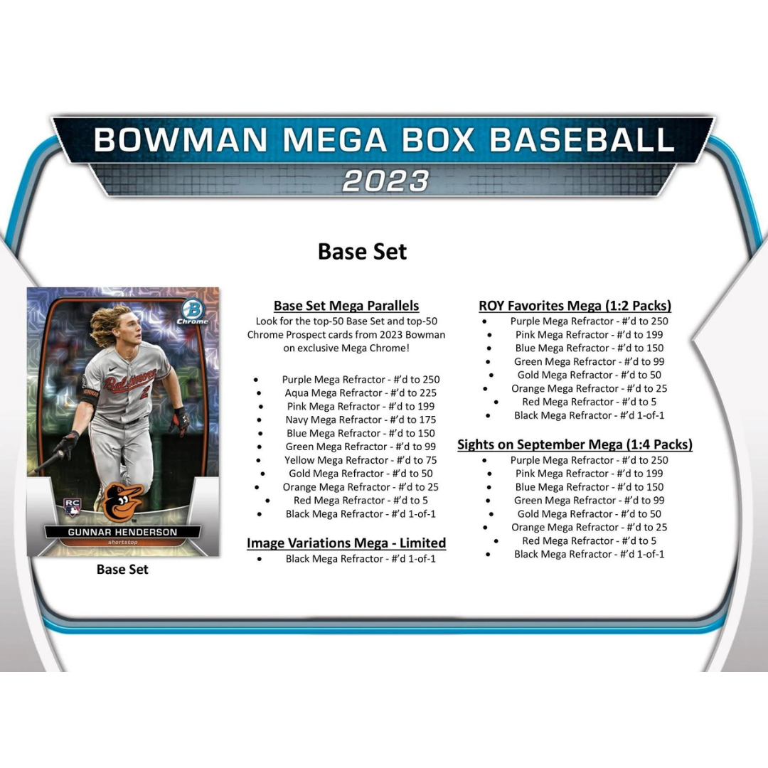 2023 Bowman Baseball Mega Box