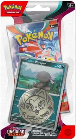 Pokemon TCG: Scarlet & Violet - Obsidian Flames Checklane Blister Packs (Pawmi or Wooper, 1 Pack)