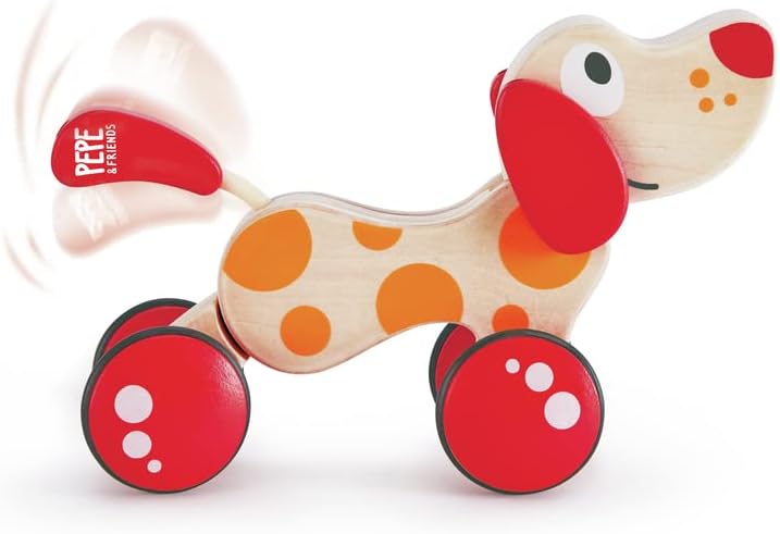 Walk-A-Long Puppy Wooden Pull Toy