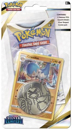 Pokemon TCG: Silver Tempest - Checklane Blister Pack Combo (Basculin or Cranidos - 1 random pack)