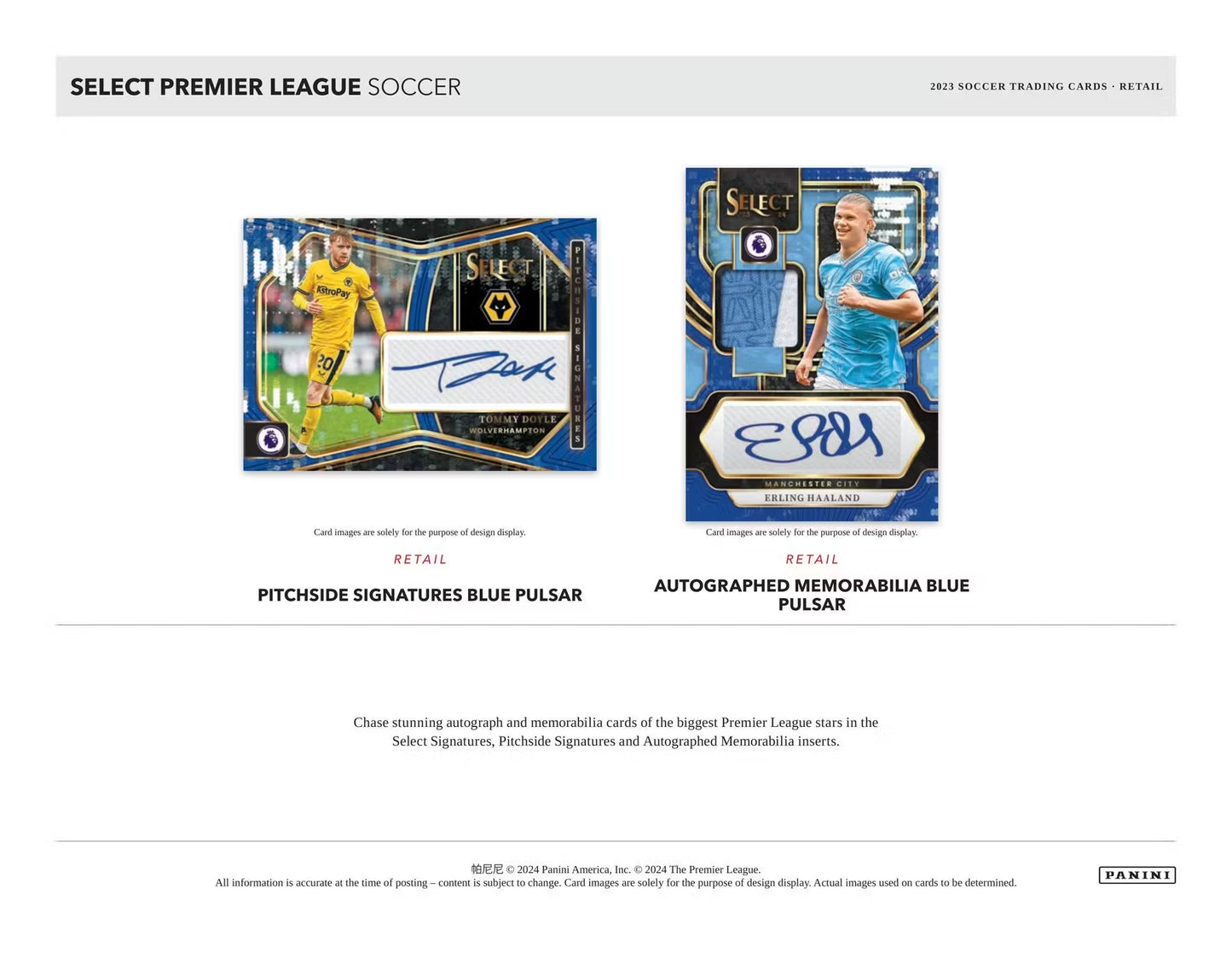 2023/24 Panini Select Premier League EPL Soccer 6-Pack Blaster Box