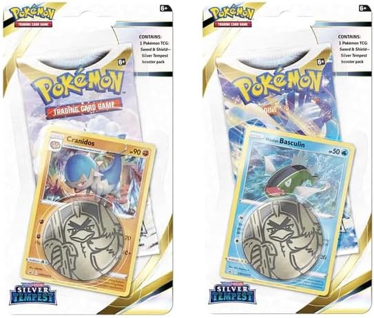 Pokemon TCG: Silver Tempest - Checklane Blister Pack Combo (Basculin or Cranidos - 1 random pack)